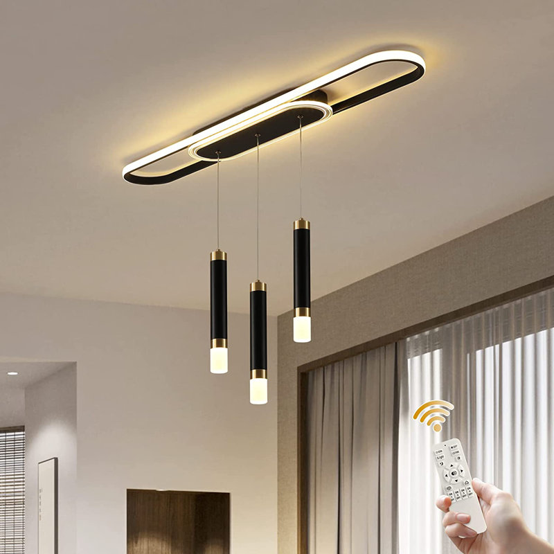 Muscato 3 - Light Black LED Kitchen Island Pendant