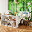 Lit voiture simple avec tablettes de rangement-97530314