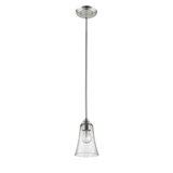 Wilma 1 - Light Satin Nickel Single Pendant