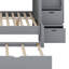 Bunk Bed Frame with Pull-Out Trundle-155817174