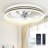 Andia Caged Ceiling Fan with LED Lights, Low Profile Ceiling Fan for Living Room-2028587948-2028587939-2028587938