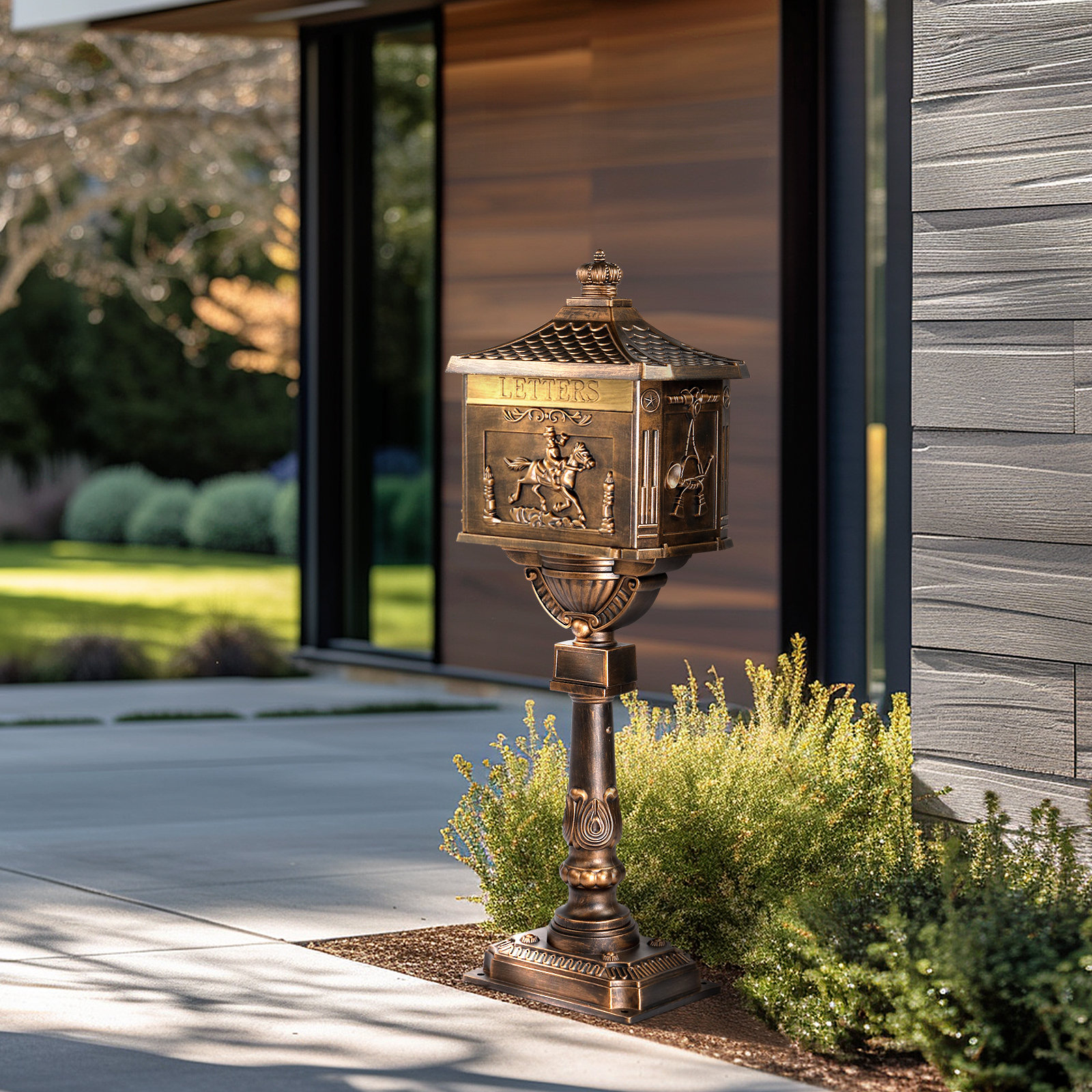 Winado Metal Post Mounted Mailbox & Reviews - Wayfair Canada