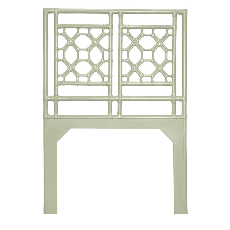 Lattice Back Platform Bed, Twin, Celery Green