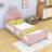 Wood Twin Upholstered Daybed with Headboard-284722736