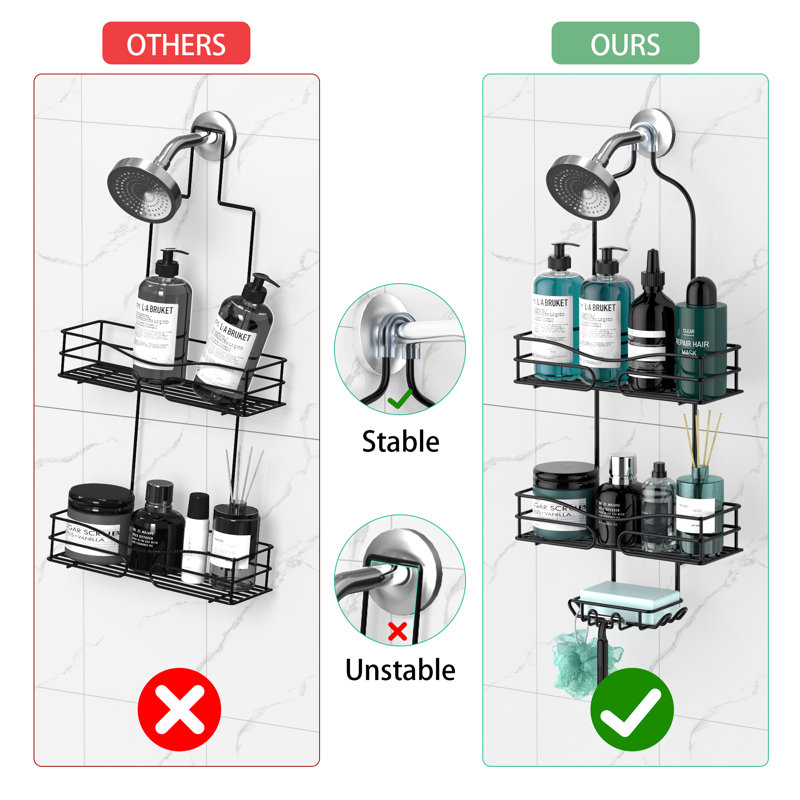 Organisateur de douche suspendu, support de salle de bain