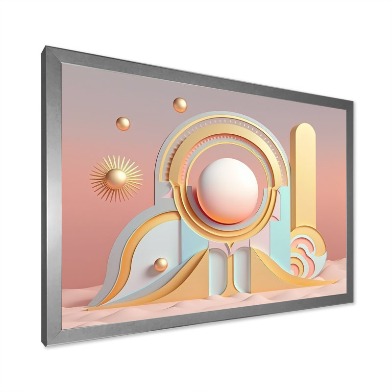 Minimalisme, l'aube de la nouvelle époque, impression d'art mural géométrique moderne, H 16 po x l 32 po x P 1 po