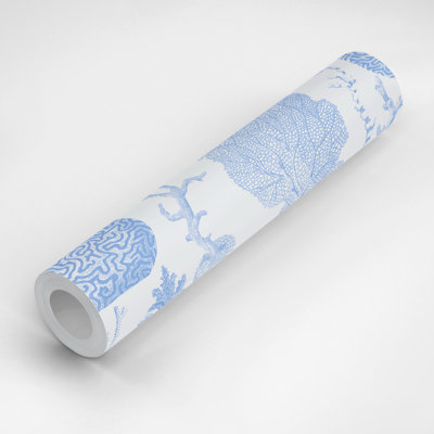 The Reef 10' L x 25" W Peel and Stick Wallpaper Panel