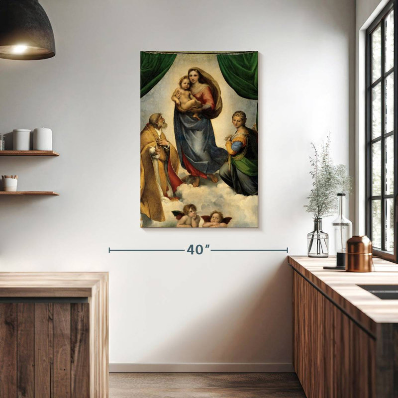 Leisha Sistine Madonna, 39" H x 26" W