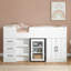 Limestone Kids Midsleeper With Wardrobe Bedroom Set-127271720