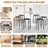 Set Of 6 Stacking Stools With Padded Seats, 17 Inch Standard Height Padded Stack Stools With Leather Surface, Portable Nesting Round Metal Stools For Home Kitchen Indoor Outdoor, Assorted Color, Pack Of 6-1825006555