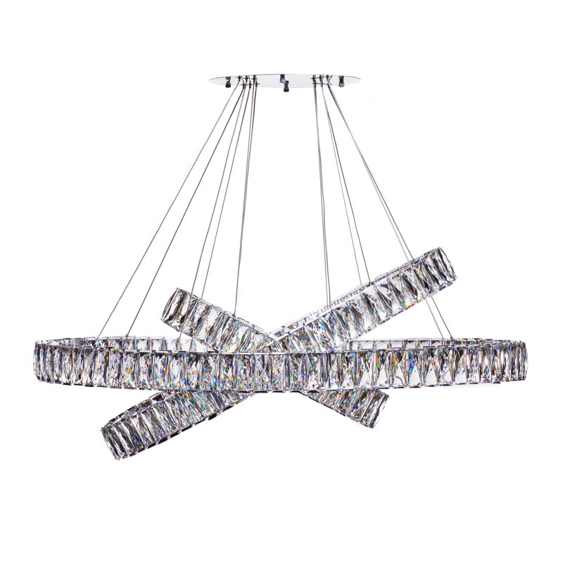 Lustre géométrique unique à DEL Nadell Elegance