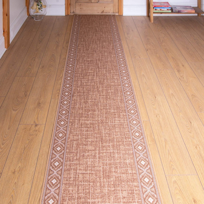 Goodner Geometric Hand Woven Indoor / Outdoor Area Rug, Runner 270cm x 66cm