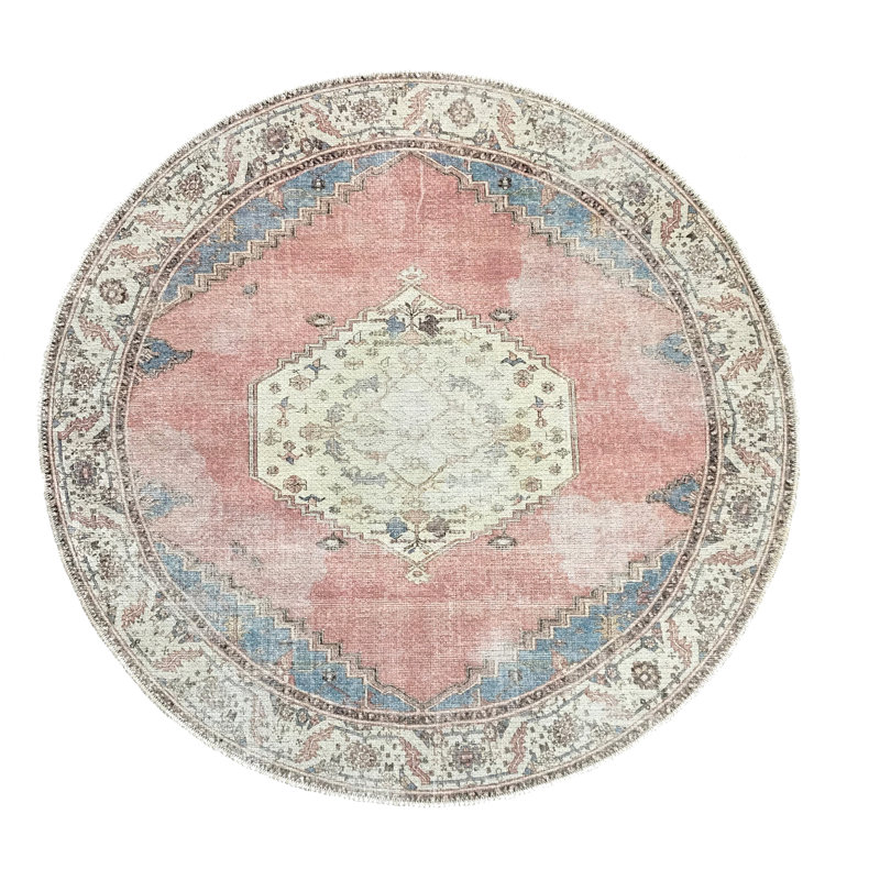 Kitt Machine Woven Indoor Rug, Round 120cm
