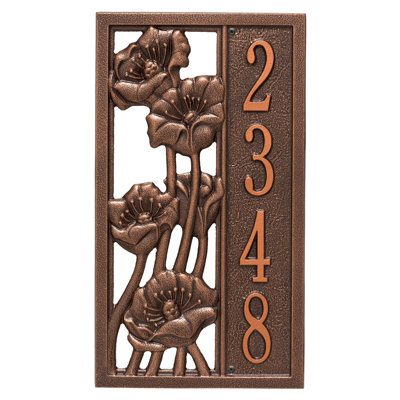 Plaque d'adresse murale sur 1 ligne personnalisable