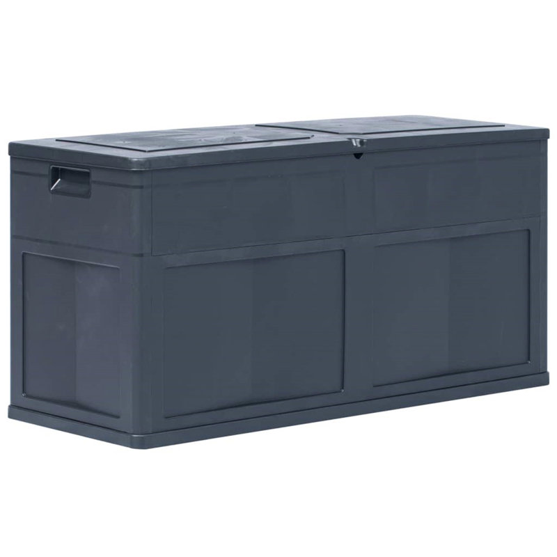 META 119cm W 320L Plastic Lockable Deck Box, Black