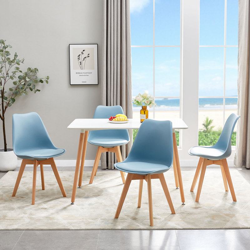 Benno 4 - Person Dining Set, Light Blue