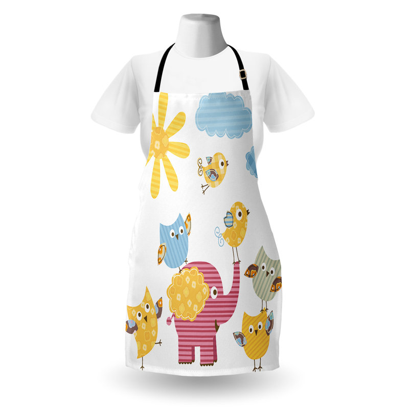 No Pattern Bib Apron