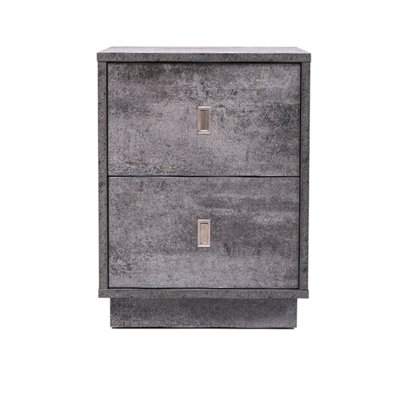 Longlier 48.5 cm W Bedside Table, Iron Slate