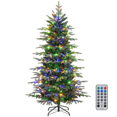 9 Ft Artificial Christmas Tree With 1770 Branch Tips 560 Led Lights 3 Timers Remote