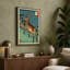 Leaping Deer Japandi - Wrapped Canvas-1822033308-1822033311