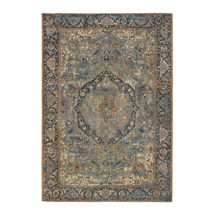 Blue Nosara Indoor/Outdoor Traditional Rug