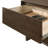Pocono Warm Brown 2-drawer Nightstand Bedside Table