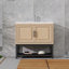 Meuble-lavabo autoportant élégant avec fer naturel et oxyde de magnésium pour les salles de bain modernes