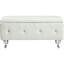1pc Glam 38 Es Banc de rangement avec repose-pieds capitonné