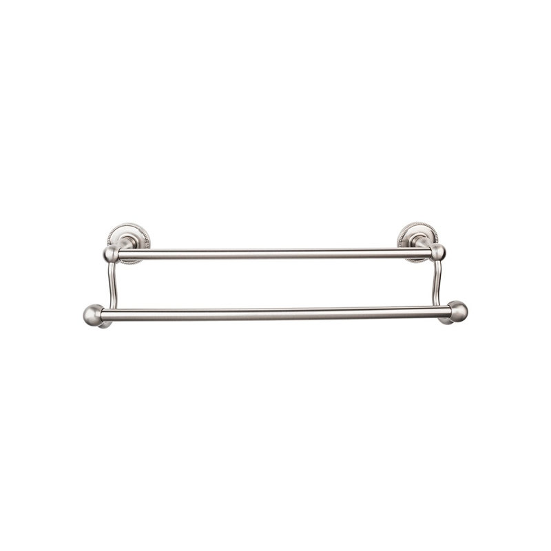 Edwardian Bath Double 26 1/2" Wall Mounted  Towel Bar, Brushed Satin Nickel