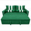 Canapé-lit 2 places escamotable, canapé-lit convertible avec port de charge USB sur l'accoudoir, poche de rangement latérale élastique, conception peu encombrante pour le salon ou l'appartement