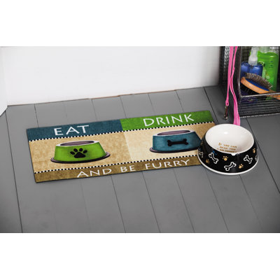 Tapis pour porte d'extérieur Insectes animaux essuyez vos pattes 22 po x 10 po