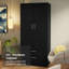 Armoire de rangement à 2 portes et 2 tiroirs Latitude Run® avec tablette et espace de suspension Armoire en bois L 31 po-106503755