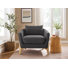 Kervin Upholstered Barrel Armchair,Set of 2