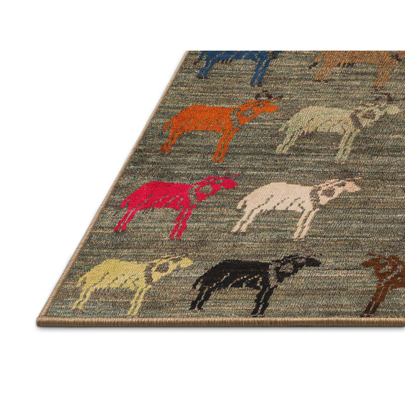 Abstract Indoor Rug, Rectangle 4' x 6'