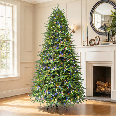 Holiday Aisle Signature Balsam Fir Artificial Christmas Tree with Microfairy LED Lights