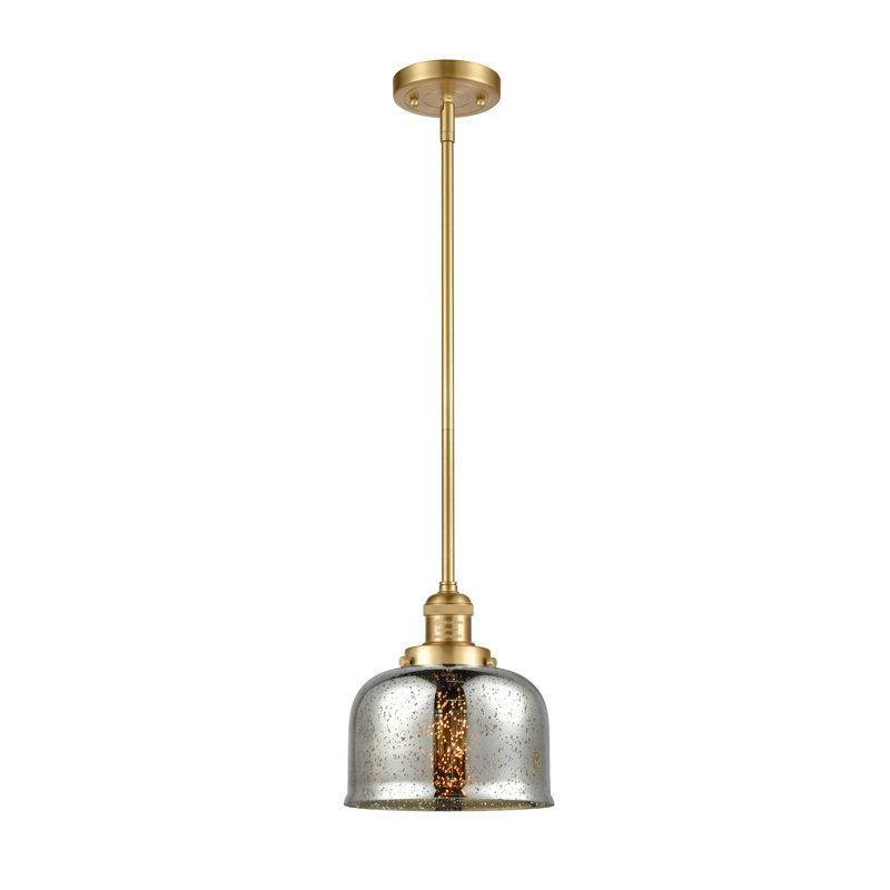 Hargett 1 - Light Single Pendant, Matte Black, Matte White Cased, 10" H x 8" W x 8" D