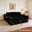 Canapé modulaire modulaire en nuage pour le salon - canapé modulaire en U modulaire de 130 po, canapés à compression sans assemblage, canapé de plancher confortable avec mousse à mémoire de forme, noir-1358309376-1358309378-1358309384