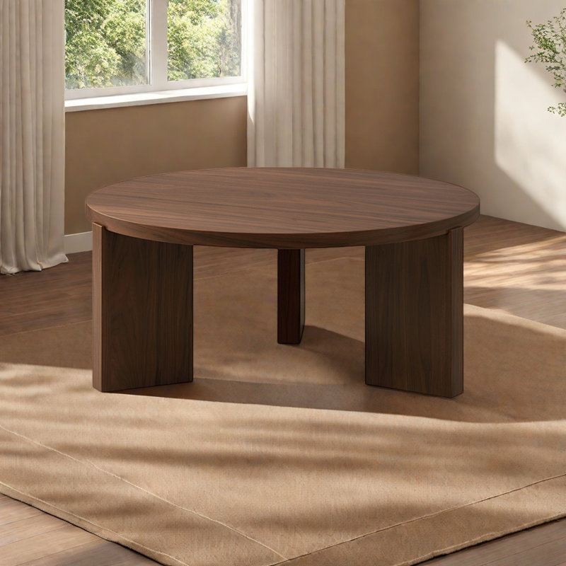 Light luxury high-grade black walnut tea table