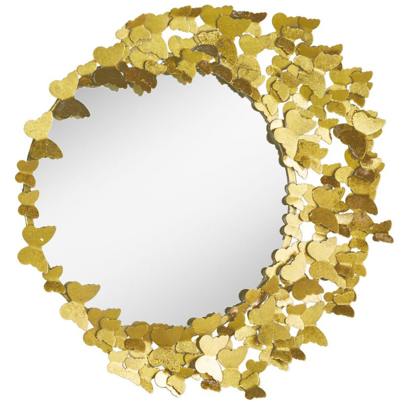 Aureo Metal Circle Wall Mirror