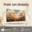 Grandes fleurs sur toile, impression de fleurs sauvages brunes pour le salon, 24 x 48 pouces
