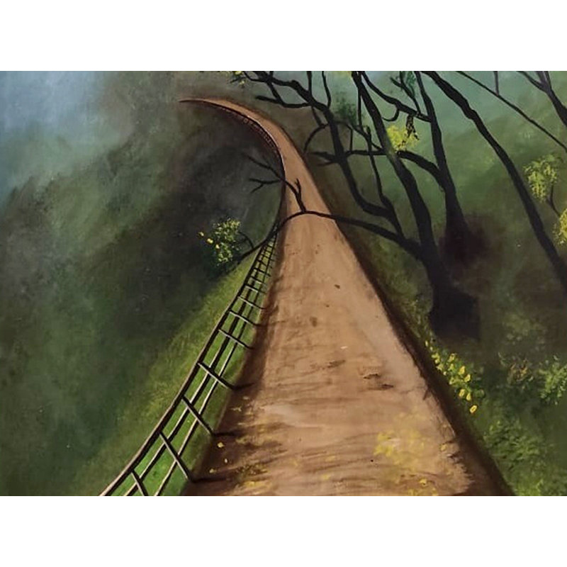 Eternity Road Of Forest | Acrylique sur toile Cavas