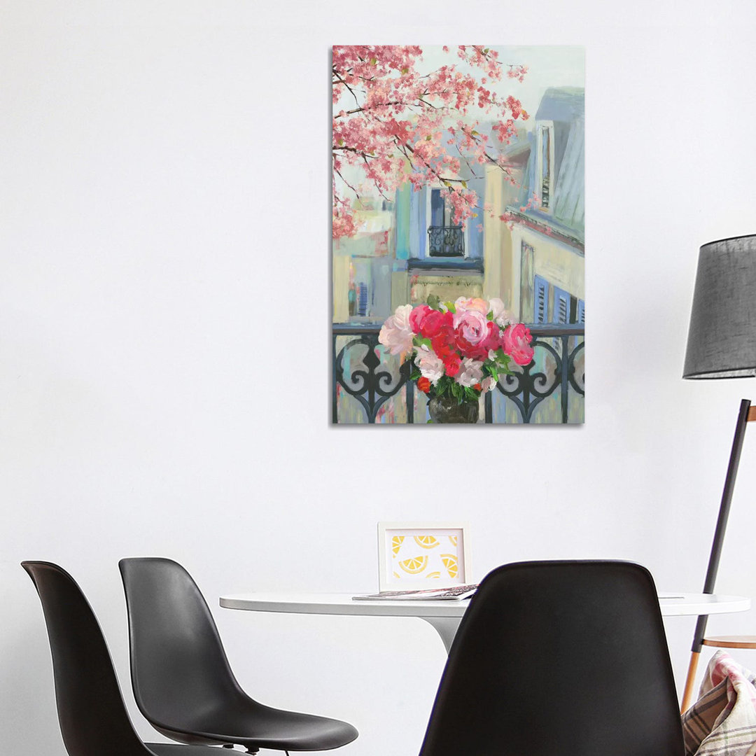 Paris in the Spring II - Wrapped Canvas Painting
