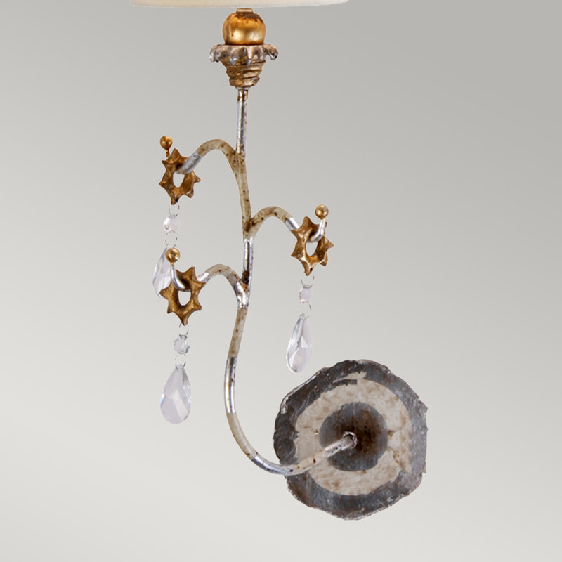 Eidson Steel Armed Sconce, Silver