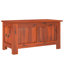 Coffre de rangement avec couvercle en bois d'acacia brun et blanc Ophelia & Co.-56655650