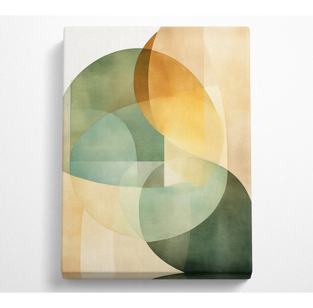 Geometrische Kreise - Kunstdrucke auf Leinwand - Wrapped Canvas