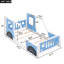 Lit plateforme classique avec roulettes en forme de voiture-412504944-412504945