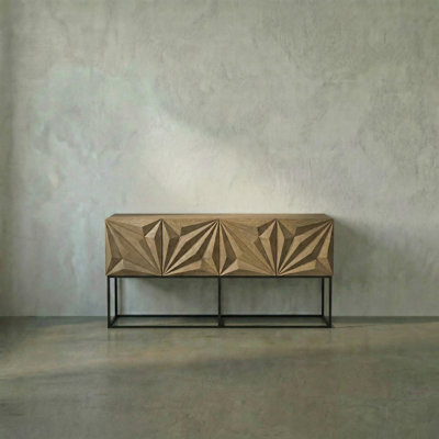 Zurich 60'' Solid Wood Top Console Table