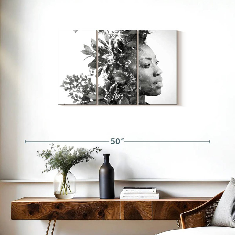 Portrait de femme Leisha, H 20 po x l 33 po