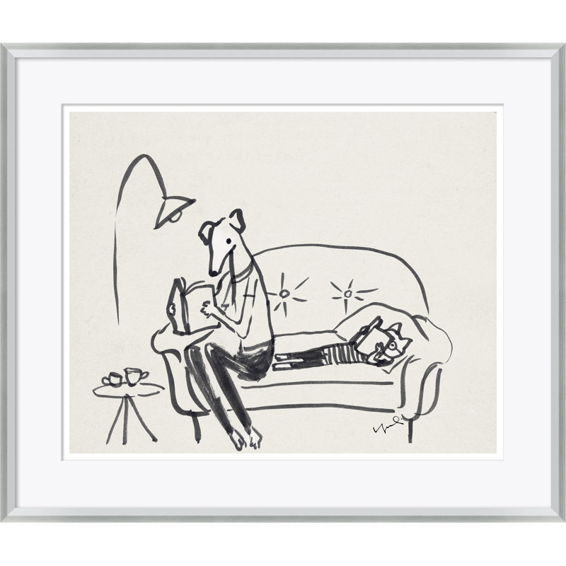 Bookworm Pets Giclee Print, 22.5'' H x 26.5'' W x 1.75'' D