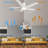 52'' Ceiling Fan with LED Lights-45063281